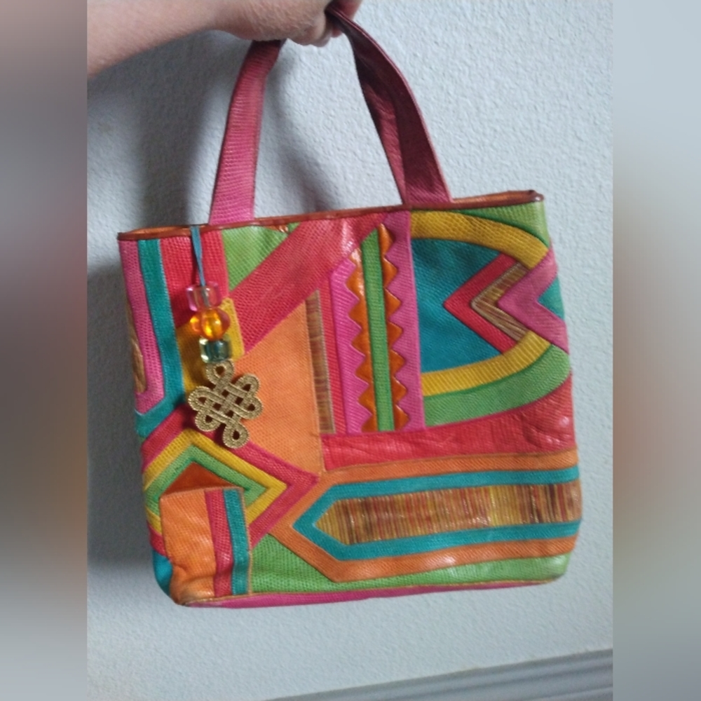 Sharif multicolor leather purse